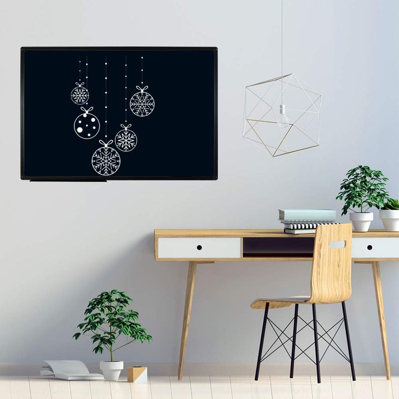 JILoffice Magnetic Chalkboard/Black Board 36 x 24 Inch, Black Aluminum Frame Board with Marker Tray for Office Home and School, Best Choice for Note and Art - Image 5